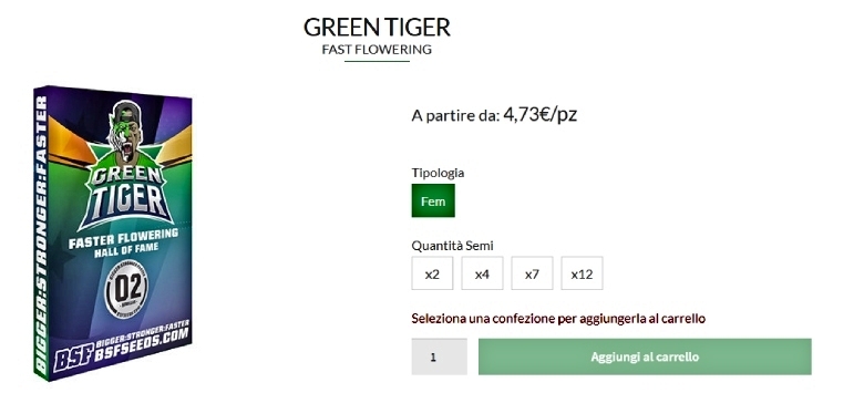 green tiger cannabis seeds