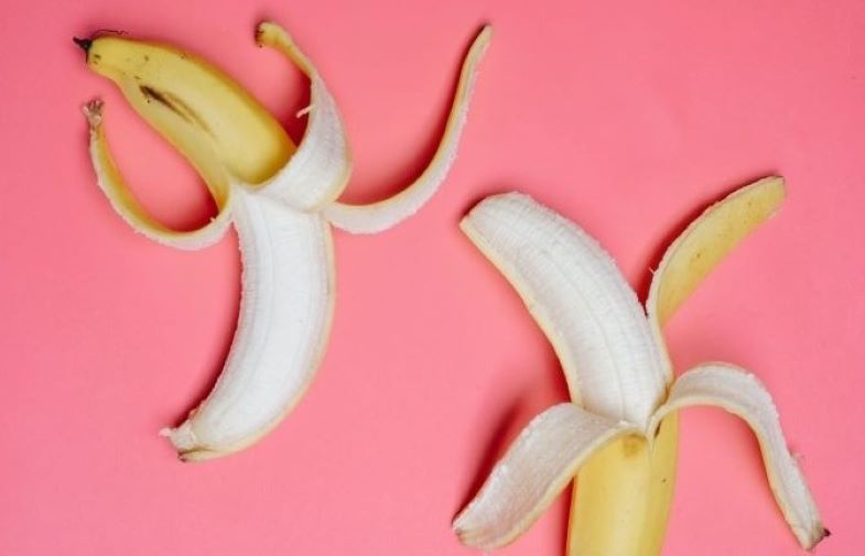 Banana peels as a natural fertilizer for green plants