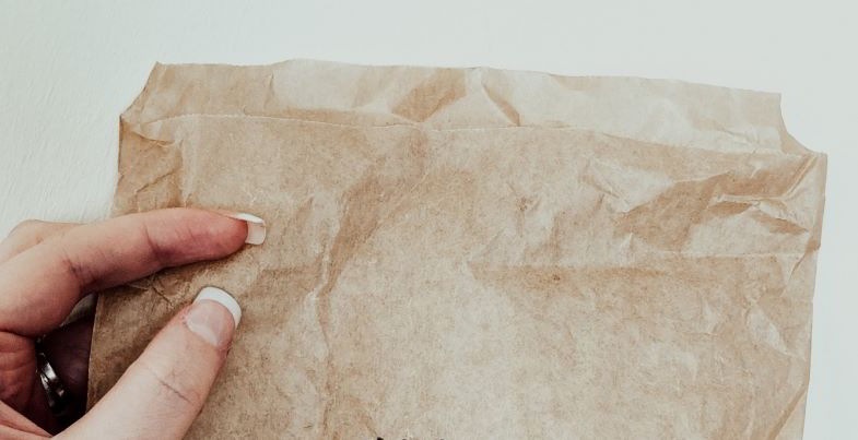 Paper bag for drying marijuana