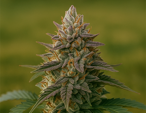 Outdoor-grown Tangie Auto plant in flowering stage