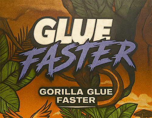 Official logo of Gorilla Glue Faster
